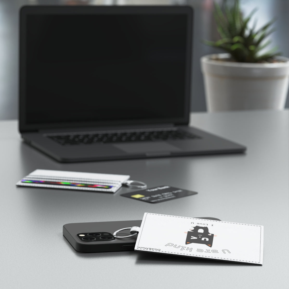 Saffiano Leather Card Holder